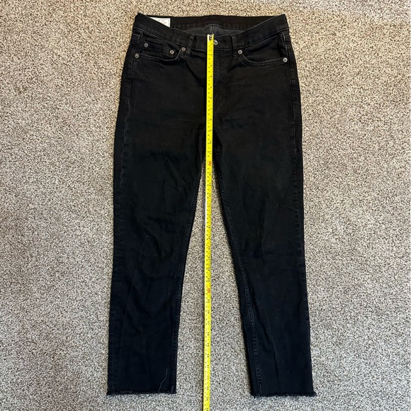 GAP Vintage Slim Mid Rise Cropped Jeans - Size 28 - Black - Picture 4 of 11